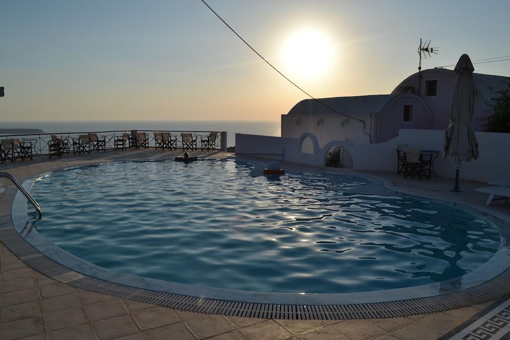 Ether Sunset Oia Bagian luar foto