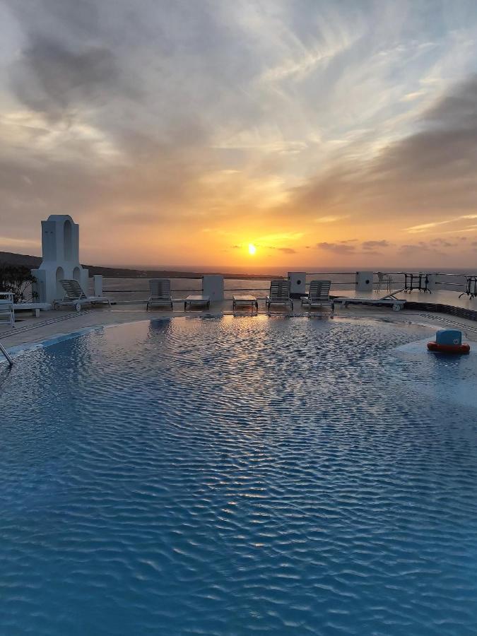 Ether Sunset Oia Bagian luar foto