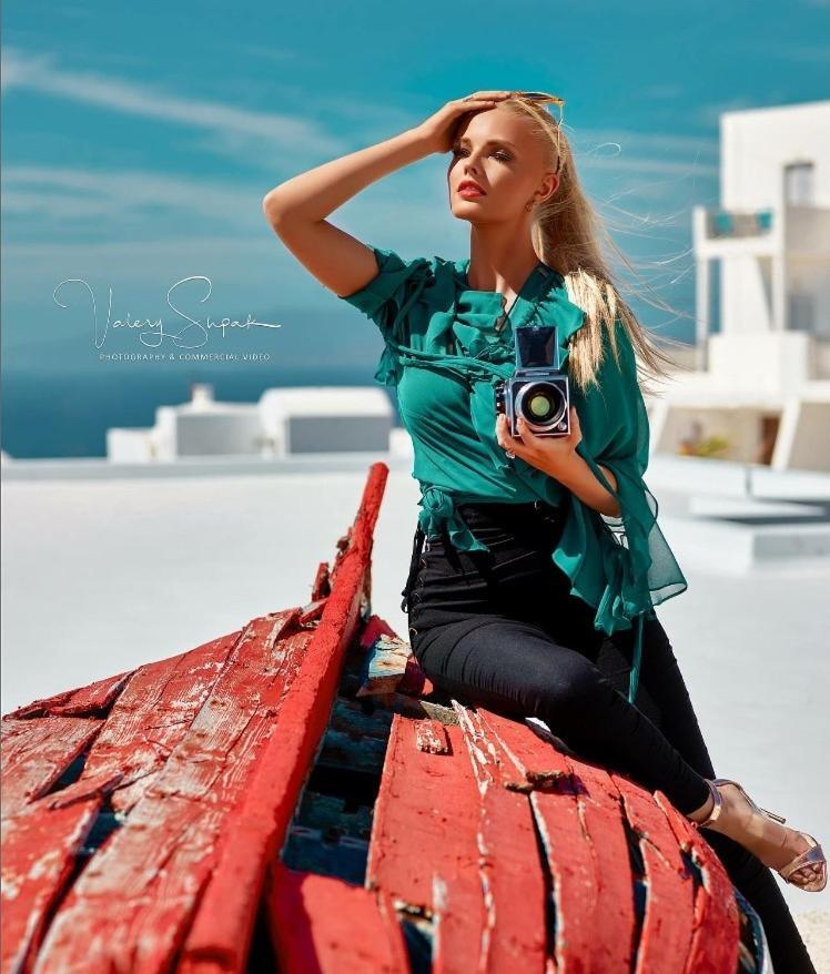 Ether Sunset Oia Bagian luar foto